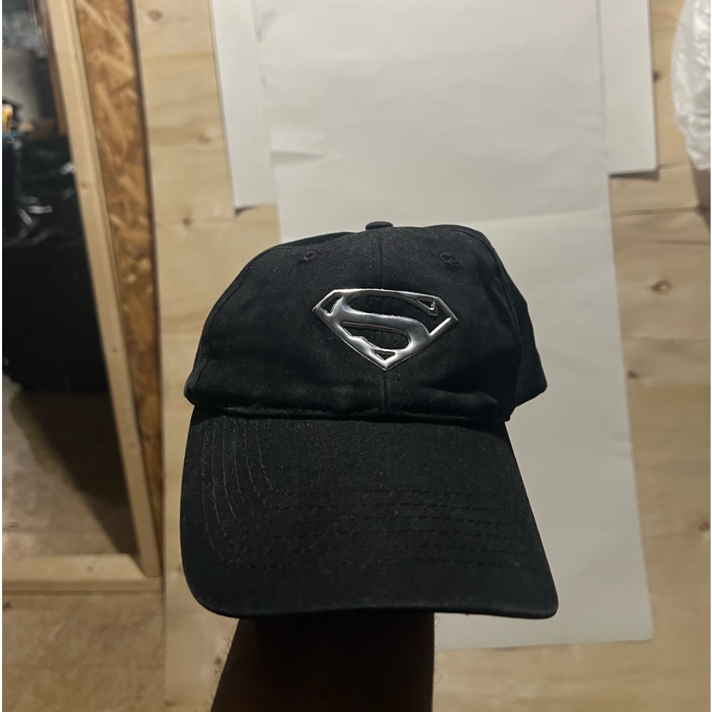 Superman Returns Diet Pepsi Hat Black Hook Loop Baseball Cap